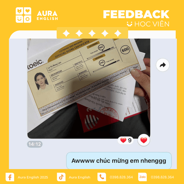 Phản hồi và kết quả của học viên Aura 6